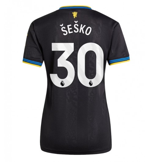 Ženske Nogometnih dresov Manchester United Benjamin Sesko #30 Tretji 2025-26 Kratki rokavi Ženske Nogometnih dresov Manchester United Benjamin Sesko #30 Tretji 2025-26 Kratki rokavi